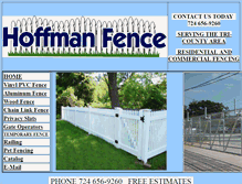 Tablet Screenshot of hoffmanfence.com